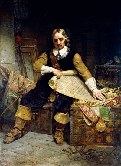 Oliver Cromwell, 1867 af Emanuel Gottlieb Leutze