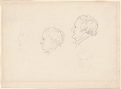 Studier af mænd af Emanuel Gottlieb Leutze