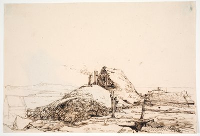 Jordhus ved Reykjavik af Emanuel Larsen