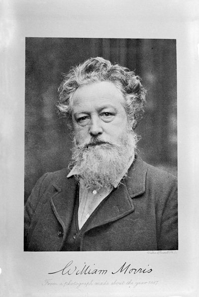 Portræt af William Morris, ca 1887. af Emery Walker