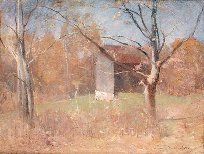 Bag kunstnerens studie (olie på lærred) af Emil Carlsen