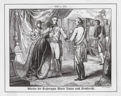 Ærkehertuginde Marie Louise af Østrigs afrejse til Frankrig af Emil Eugen Sachsse