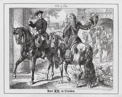 Kong Karl XII af Sverige i Dresden af Emil Eugen Sachsse