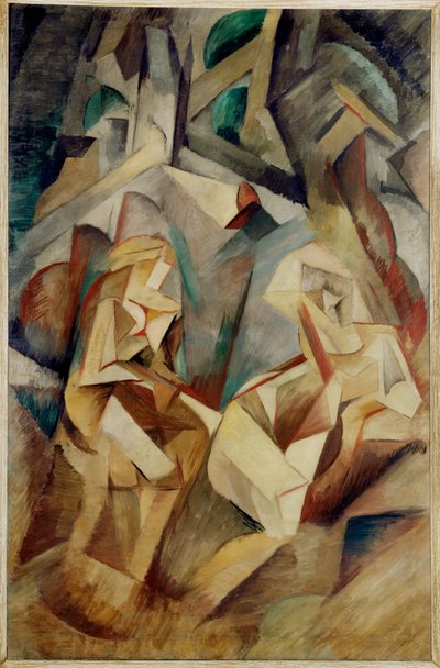 Bathers (olie på lærred) af Emil Filla