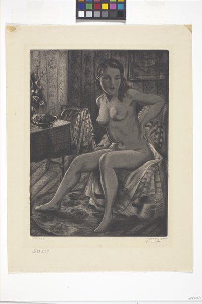 Dolores (akvatint) af Emil Ganso