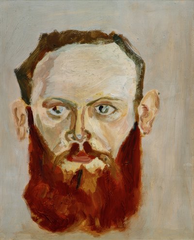 Portræt af en mand med fuldskæg af Emil Hertzka