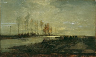På Thaya nær Lundenburg II af Emil Jakob Schindler