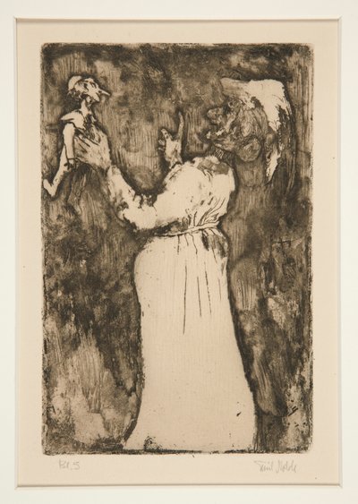 The Little Puppet, tallerken 7 fra Fantasies (Fantasy) af Emil Nolde