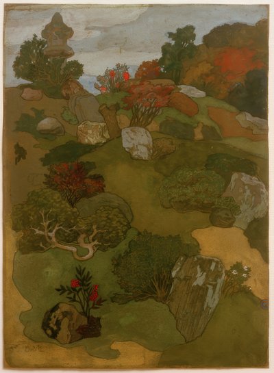 En gammel have i Kyôto af Emil Orlik