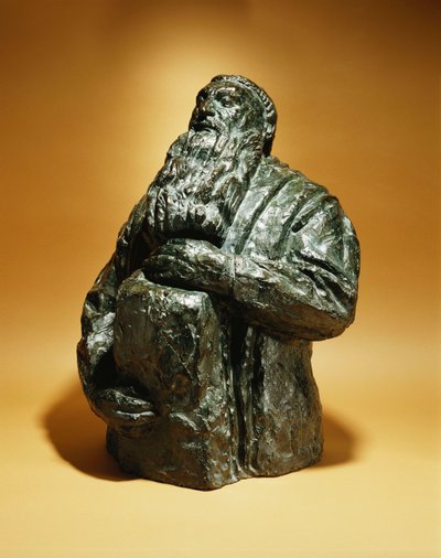 Rodin ser tilbage; Rodin læner sig tilbage, 1909 af Emile Antoine Bourdelle