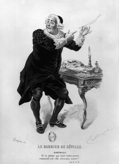 Bartholo, illustration fra akt II Scene 11 af 