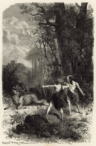 Jagt i rensdyrtiden af Emile Antoine Bayard