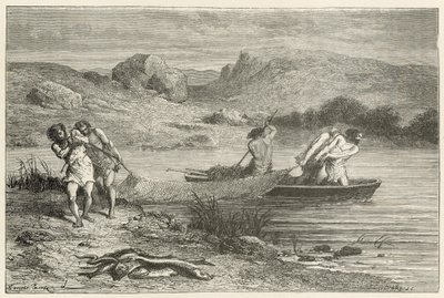 Fiskere i den polerede stentid af Emile Antoine Bayard