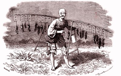 Rottemorder i Kina. 1874 (gravering) af Emile Antoine Bayard
