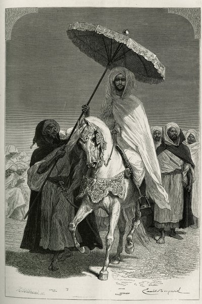 Sultan Hassan I af Marokko af Emile Antoine Bayard