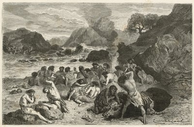 En fest på rensdyrets tid af Emile Antoine Bayard