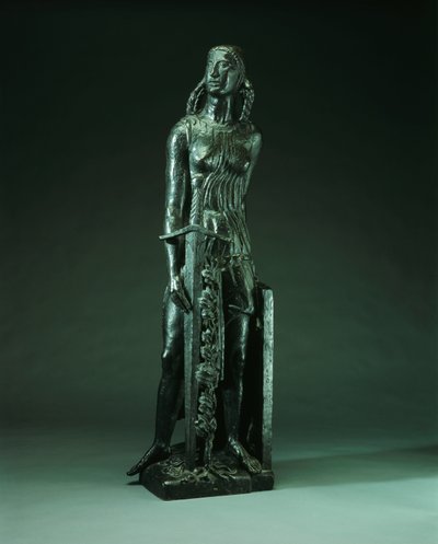 Victory, ca. 1921 (bronze med mørkebrun patina) af Emile Antoine Bourdelle
