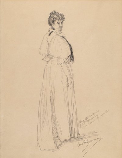 Skitse af en dame af Emile Auguste Carolus Duran