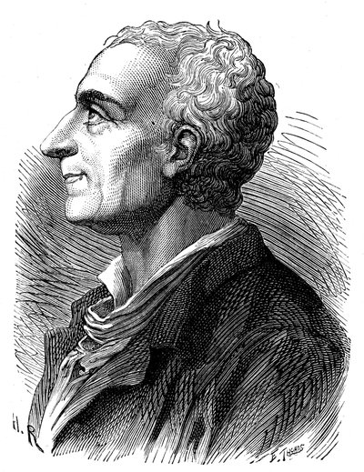 Portræt af Montesquieu af Émile Bayard