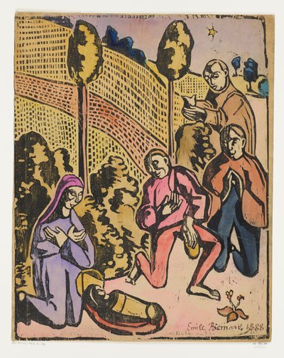 Hyrdernes tilbedelse af Emile Bernard