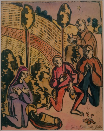 Tilbedelse af hyrderne af Emile Bernard
