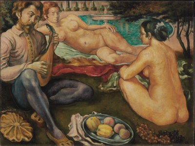Kærlighedens domstol, 1890 af Emile Bernard
