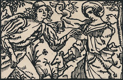 Illustration til Villons Petit Testament, 1919 af Emile Bernard