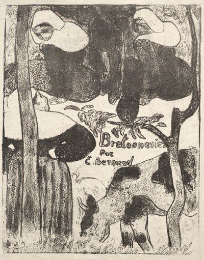 Les Bretonneries: Titelside af Emile Bernard