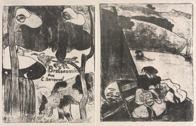 Les Bretonneries: Titelblad og The Return from the Pilgrimage af Emile Bernard