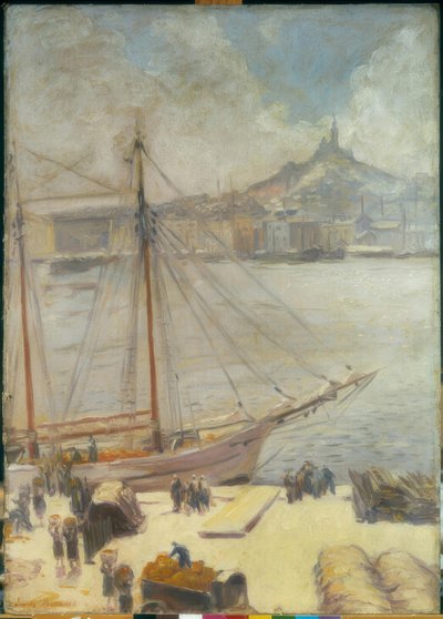 Marseille, kajen af Emile Bernard