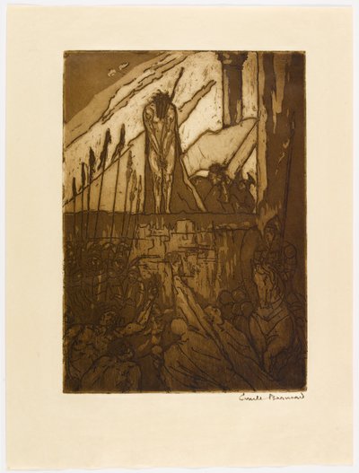 Nr. 40 – »Kristus med tornekrone og klædt i skarlagenrødt.« af Emile Bernard