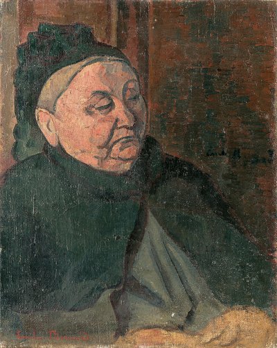 Portræt af kunstnerens bedstemor, 1887 af Emile Bernard