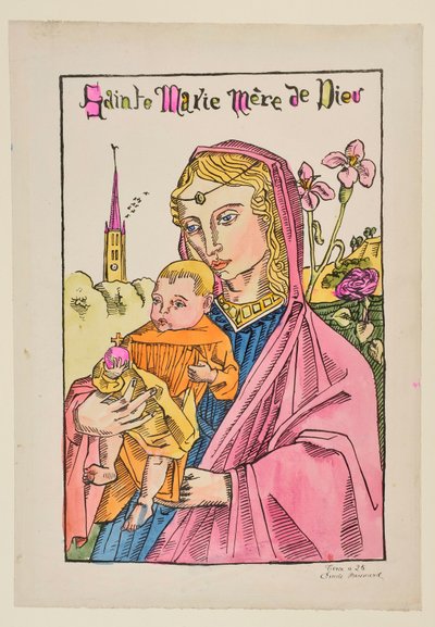 Den hellige Maria, Guds Moder, med liljen af Emile Bernard