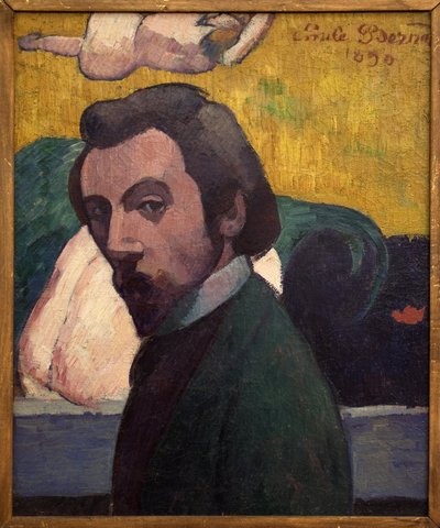 Selvportræt. Maleri af Emile Bernard (1868-1941). Olie på lærred af Emile Bernard