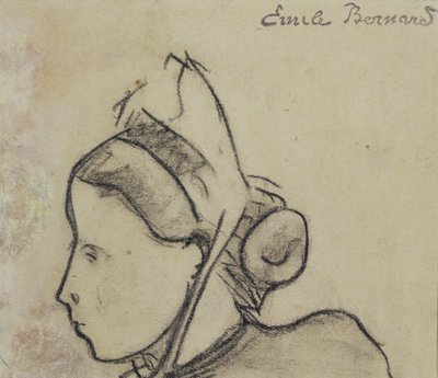Studie af en bretonsk kvinde af Emile Bernard