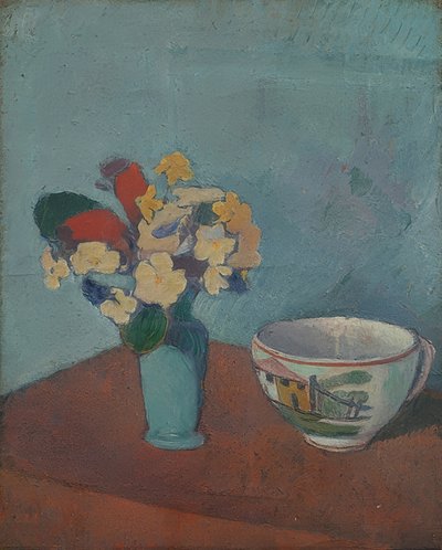 Vase med blomster og kop. 1887-88 af Emile Bernard