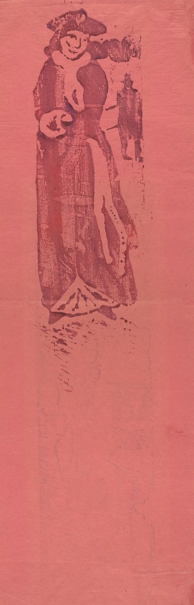 Kvinde med en muffe (La Dame au Manchon) af Emile Bernard