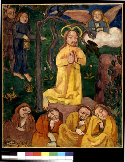 Yellow Christ (olie på lærred) af Emile Bernard