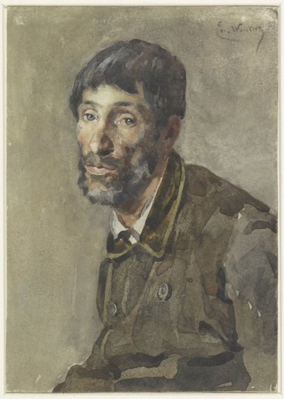 Portræt af en mand af Emile Charles Wauters