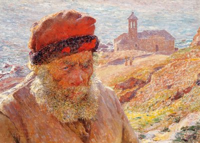 Ampelio, gammel fisker fra Bordighera af Emile Claus