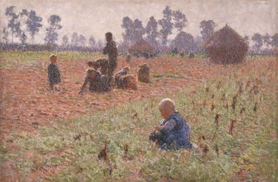 Indsamling af majs af Emile Claus