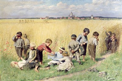 Vejen til Skolen af Emile Claus
