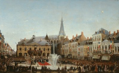Ceremoni for indvielsen af Lysens vand i Tourcoing i 1863, 1864 af Emile Defrenne