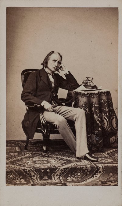 Portræt af komponisten Franz Liszt 1811-1886. af Emile Desmaisons