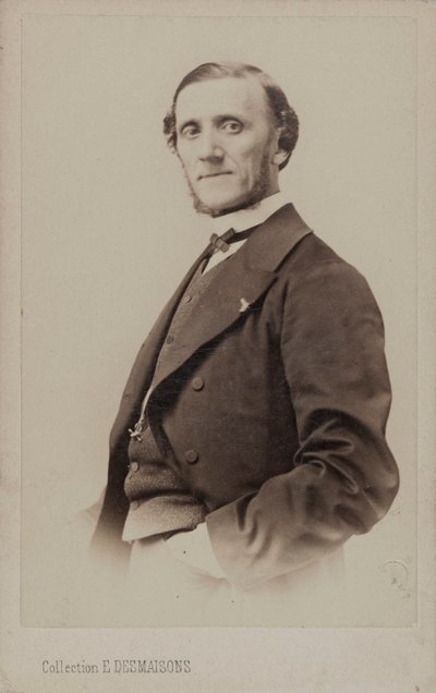 Portræt af pianisten og komponisten Jean-Henri Ravina 1818-1906. af Emile Desmaisons