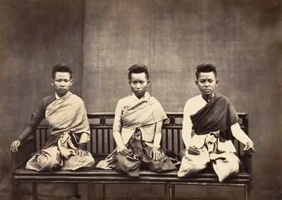 Prins Phra-Kéo-Phas hustruer, 1866. af Emile Gsell