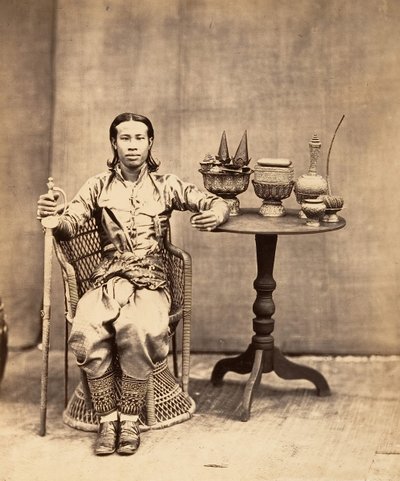 Phra-Kéo-Pha, kongens bror, 1866. af Emile Gsell