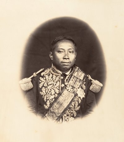 H. M. Norodon, konge af Cambodja, 1866. af Emile Gsell