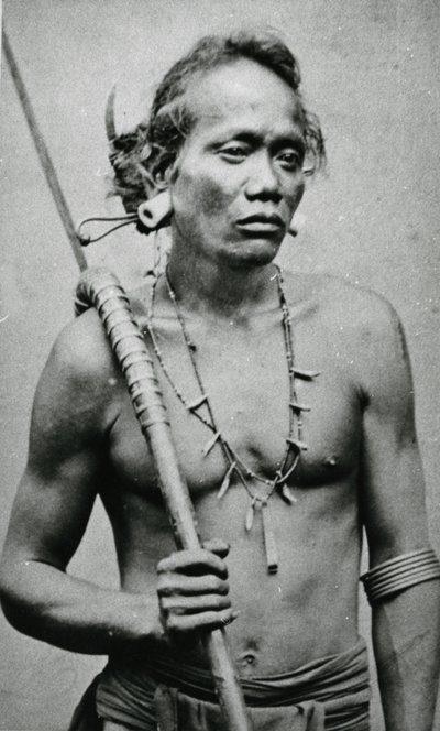 Vietnamesisk eller cambodjansk stammehøvding, ca.1870