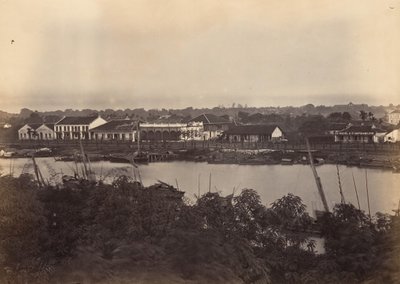 Udsigt over Saigon ark nr. 2, 1866. af Emile Gsell